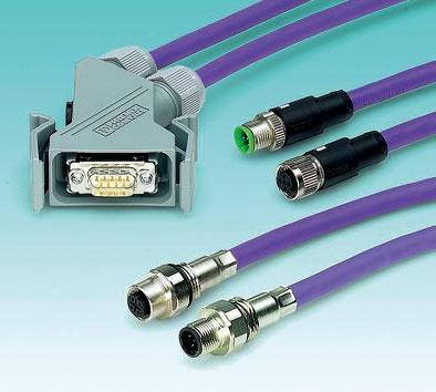 圖1 現(xiàn)場總線連接器利用一進(jìn)、一出兩個(gè)通道和可開關(guān)控制的終端電阻，可構(gòu)成線性結(jié)構(gòu)的網(wǎng)絡(luò)