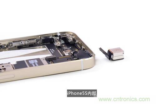 土豪金iPhone 5S拆解：內(nèi)部結(jié)構(gòu)升級(jí)，維修難度增加