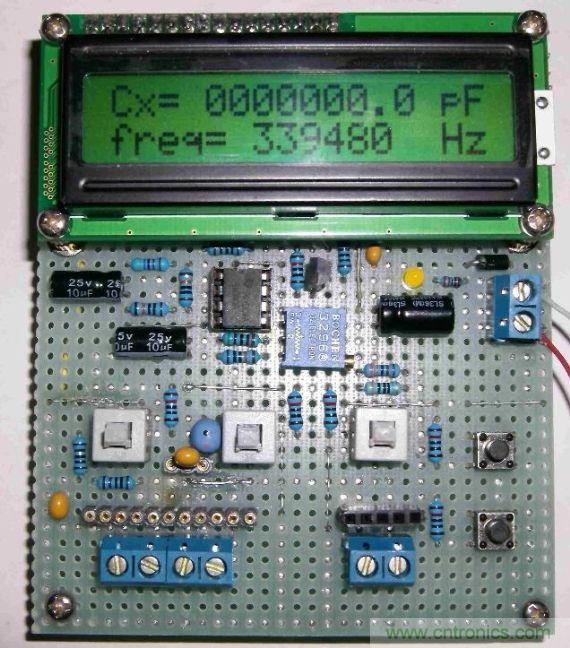 DIY集電容、電感和頻率為一體的測量儀器