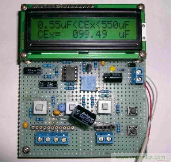 DIY集電容、電感和頻率為一體的測量儀器