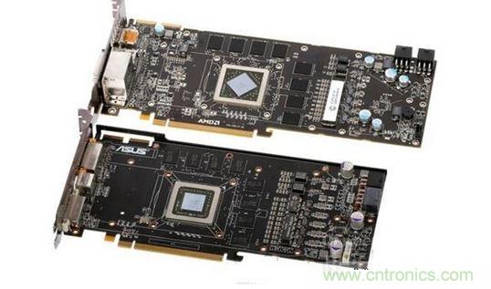 &ldquo;當(dāng)年&rdquo;的Radeon HD 5870（上）和Radeon HD 4890（下）PCB