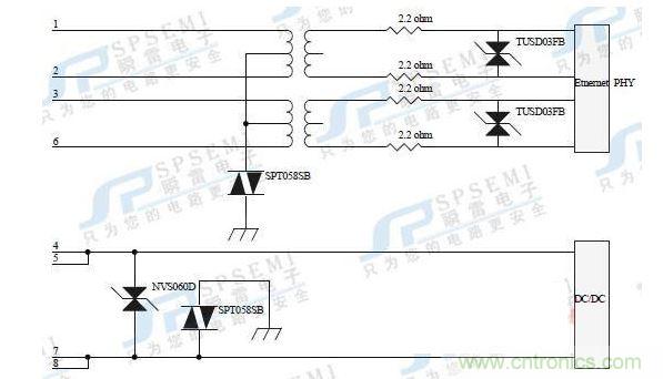 10M/100M：45，78腳供電