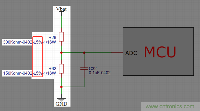 電池電壓偵測(cè)電路&ldquo;踩坑&rdquo;：分壓電阻的精度竟然是5%，不是1%