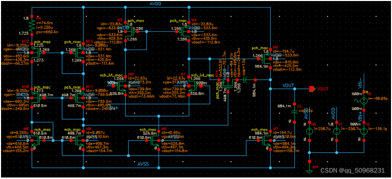 兩級運(yùn)算放大器的設(shè)計(jì)與仿真