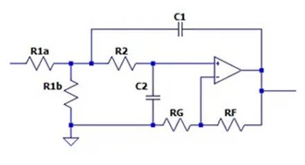 二階運算放大器的低通、帶通和高通濾波器設(shè)計